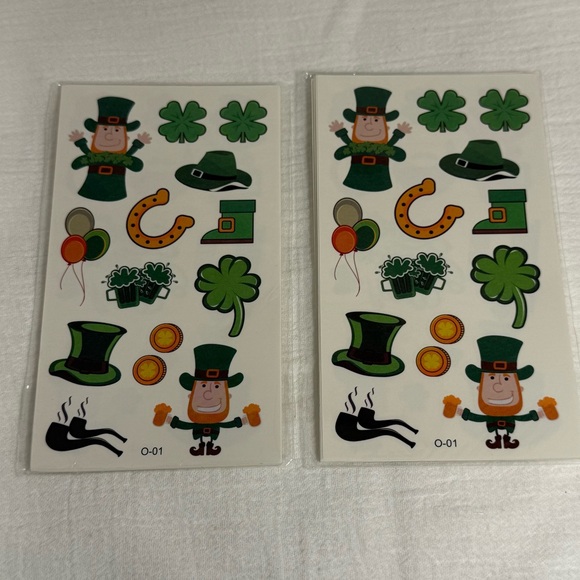St. Patrick's Day Themed Temporary Tattoos - NWT - 20 Sheets Total - Picture 3 of 6